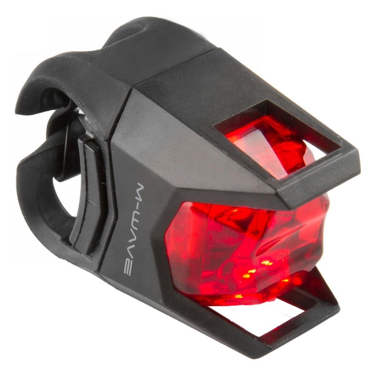 Set de Mini Lampes LED M-Wave Hunter Noir avec 2 LED Blancs et Rouges - 2