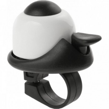 M-Wave Mini Bell Black and White for Aluminum and Plastic Handlebar - 1