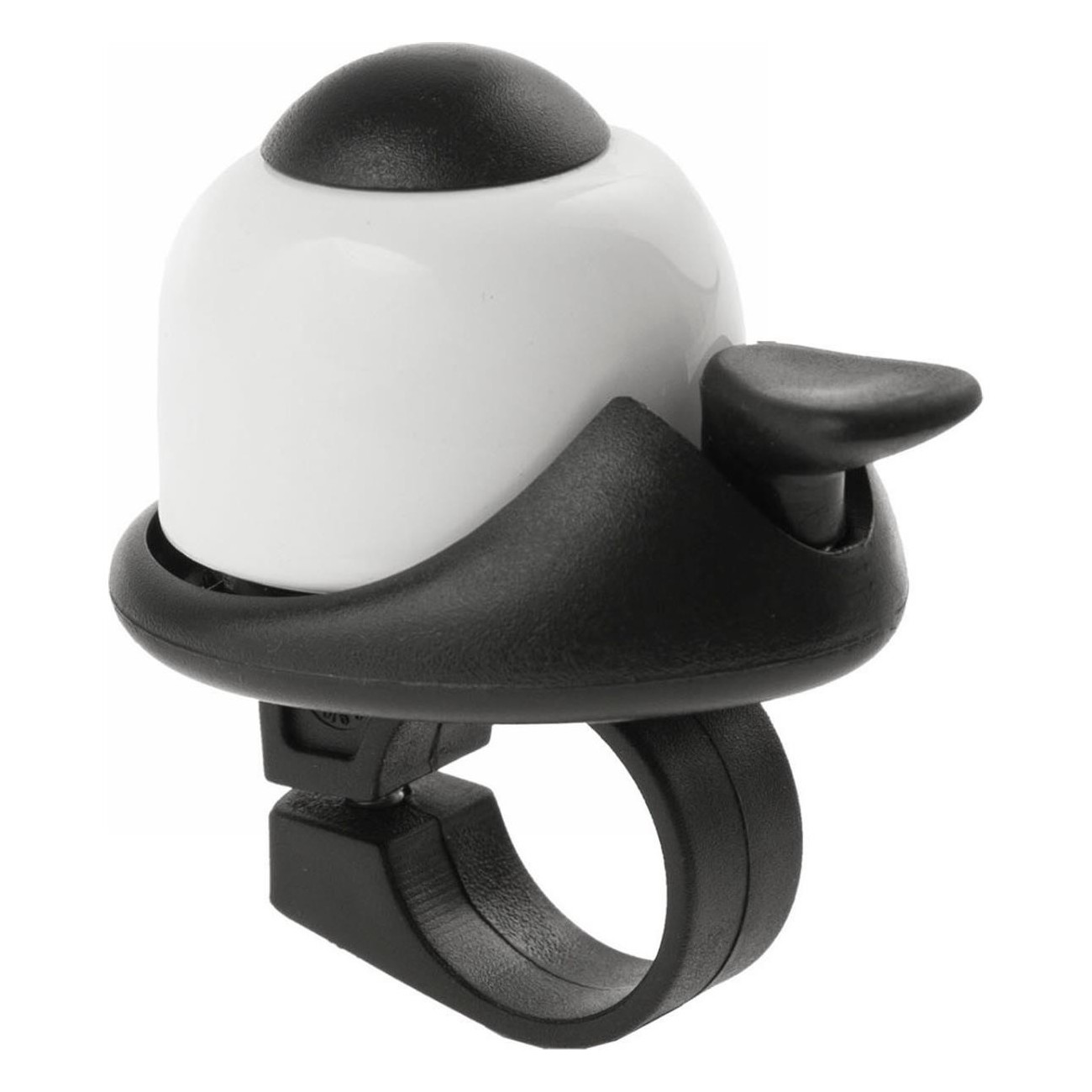 M-Wave Mini Bell Black and White for Aluminum and Plastic Handlebar - 1