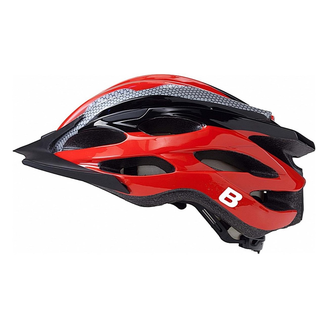 Casco Ciclismo In-Mold Rosso/Nero/Grigio Taglia M 54-58 cm Certificato EN1078 - 2 - Caschi - 8053329965064