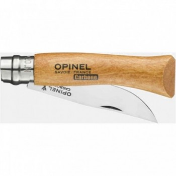 Opinel N°07 Carbon Steel Knife with Beech Handle and Virobloc Safety Ring - 2