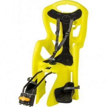 Sillín para Niños Light Amarillo Neón con Fijación Rápida, Máx 22 kg - 1