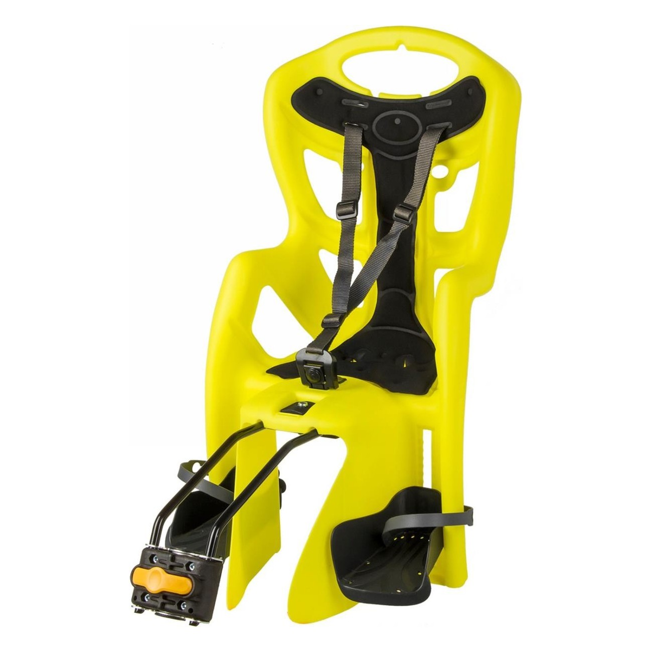 Sillín para Niños Light Amarillo Neón con Fijación Rápida, Máx 22 kg - 1