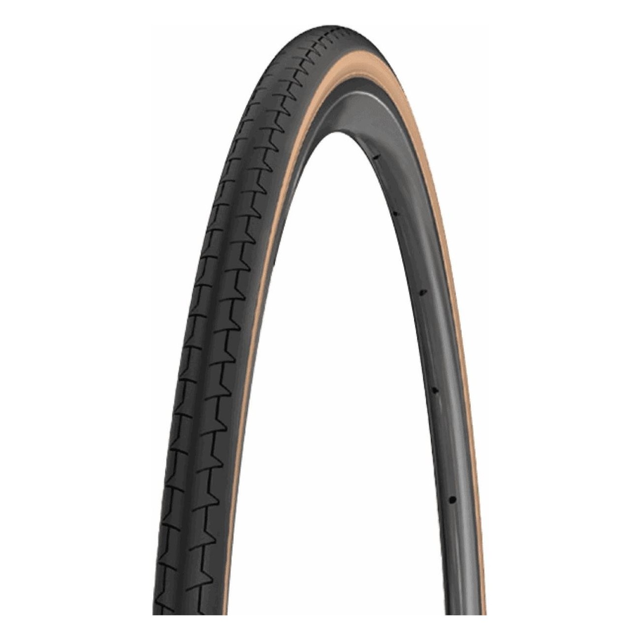 Foldable Tire 700x28mm Black/Beige for Road Bike - Elegant Design and Sturdy Build - 1