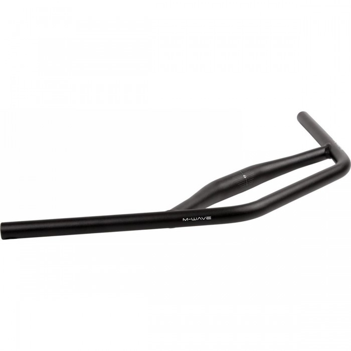 Guidon de Trekking Double Bar M-Wave en Aluminium Noir 660mm Ø31.8mm 45° - 1