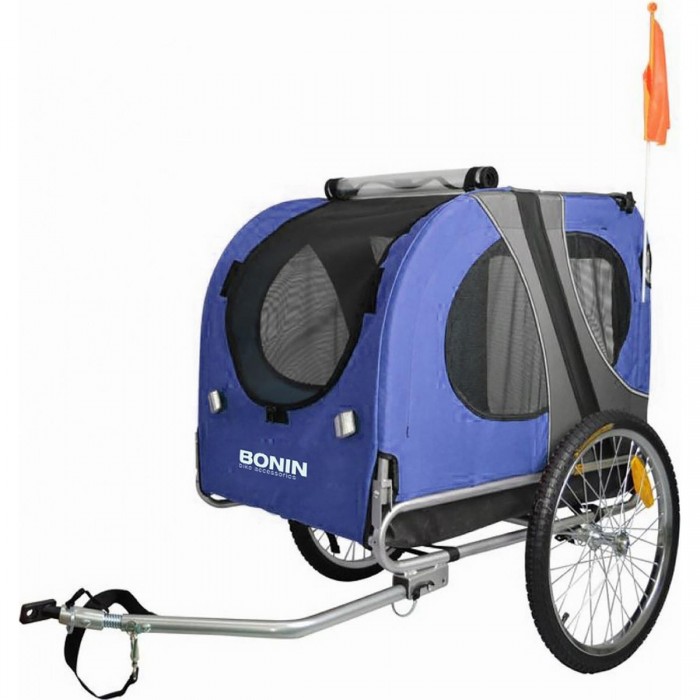 Carrito Porta Animales BONIN NPET Azul/Gris con Ruedas 20, 40 kg - 1