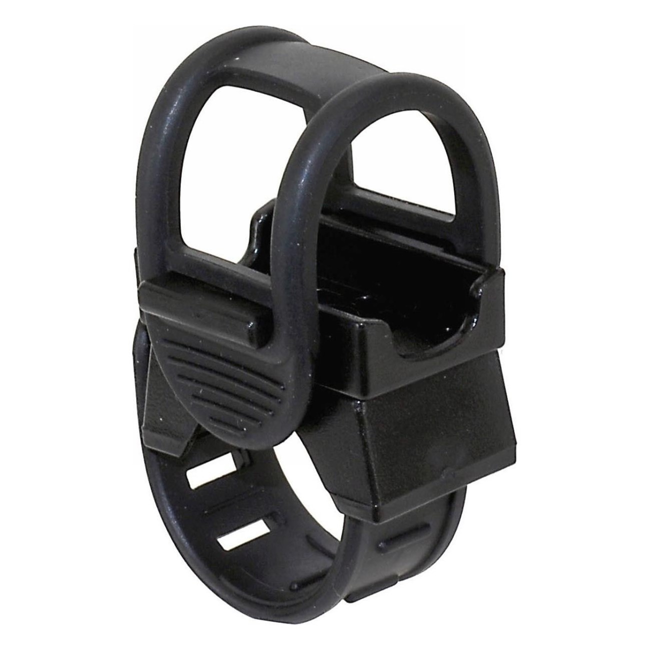 M-Wave Universeller Clip-Halter für Fahrräder, Schwarz, 360° drehbar - 1