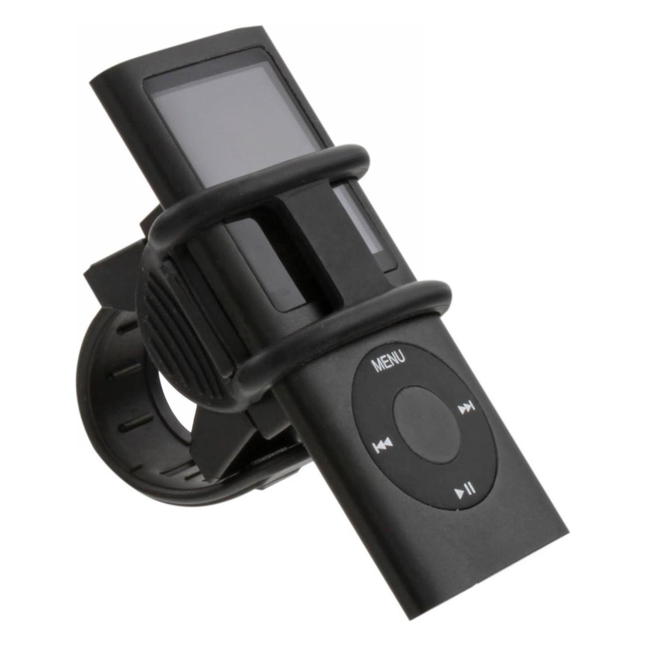 M-Wave Universal Clip Mount for Bike, Black Plastic, 360° Rotation - 5