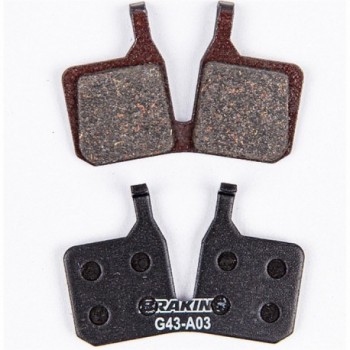 Organic Brake Pads Magura MT 5/7 - Set 1, Semi-Metallic for Quiet Braking - 1