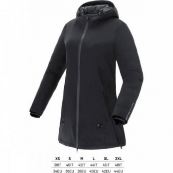 Women's Black Thermal 3/4 Jacket XL Waterproof for Biking with Versatile Design - 1