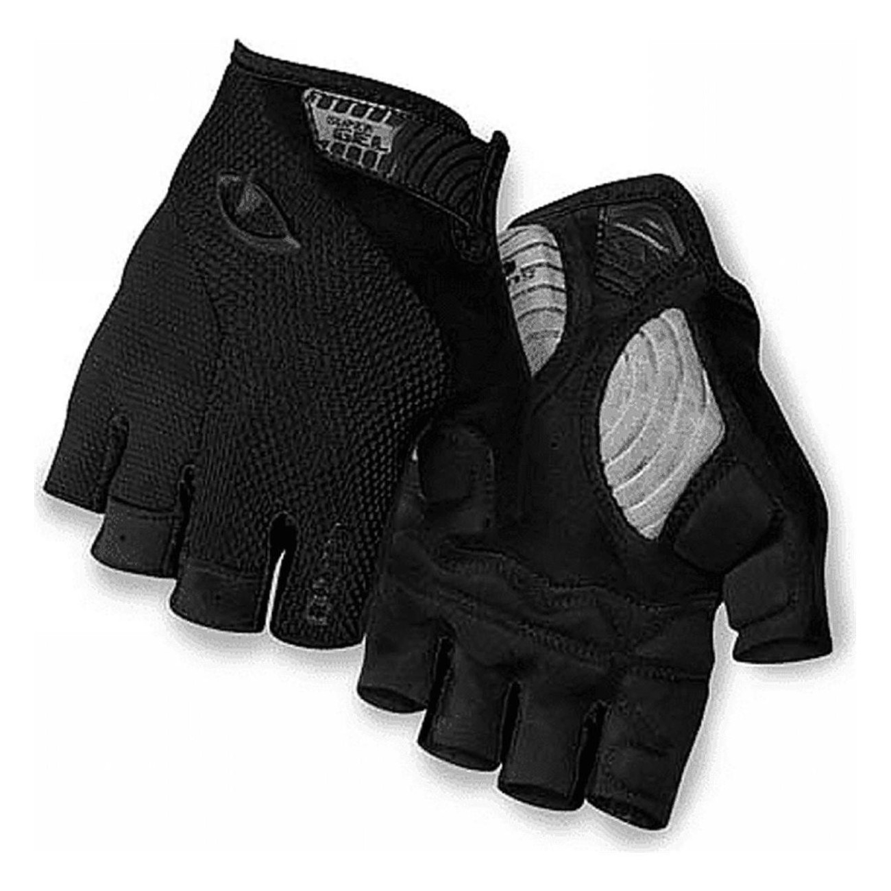 Gants d'été courts Strade Dure SuperGel noirs taille L avec TechnoGel - 1