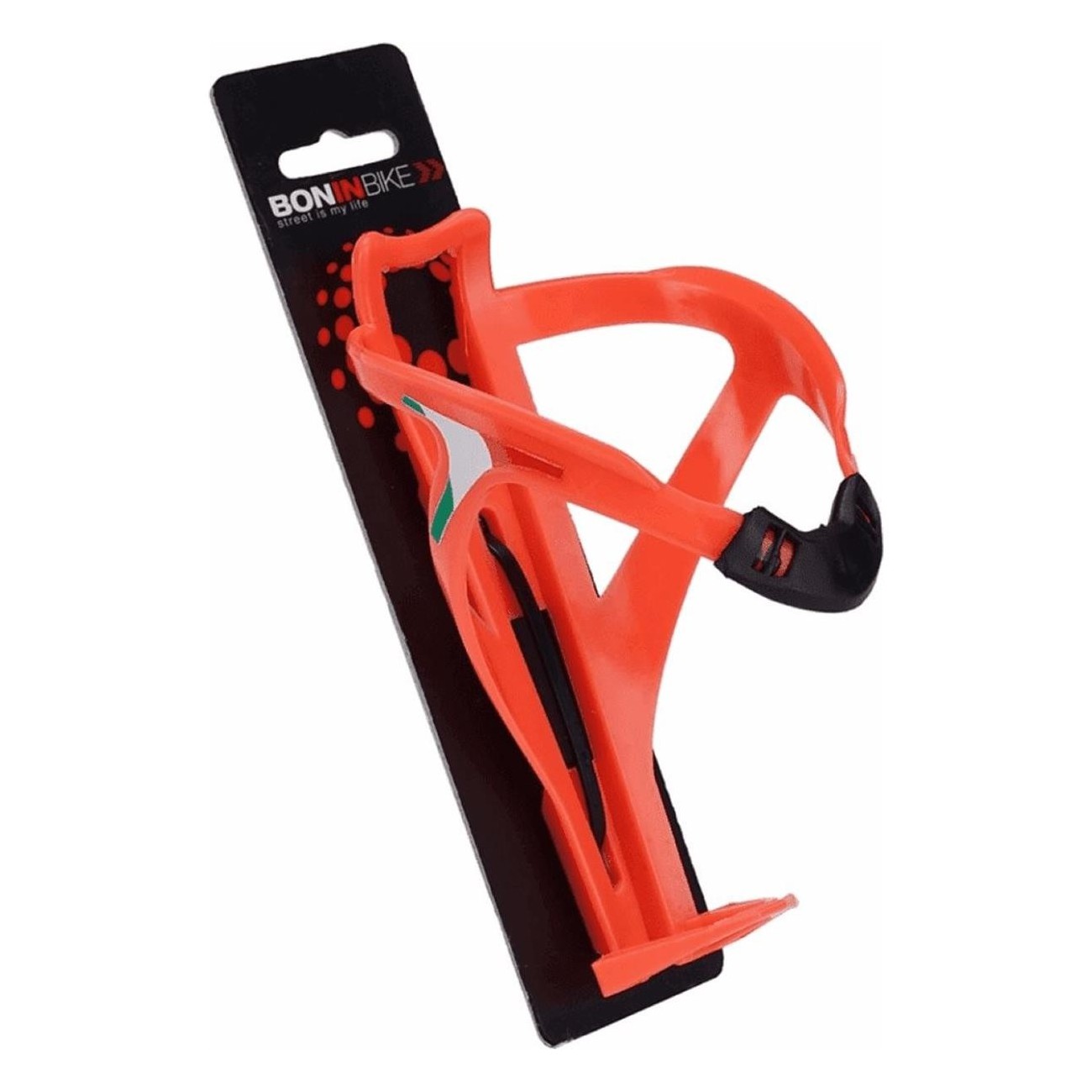 X-Space Fluo Orange Nylon Bottle Holder - Lightweight 28g for Cyclists - 2