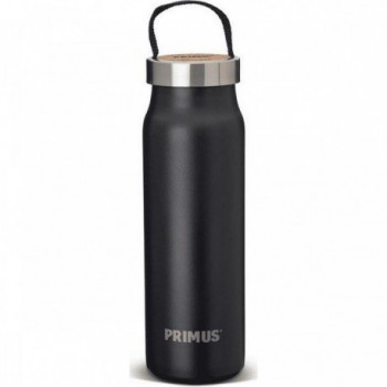 Thermosflasche Klunken 0.5L Schwarz - Ideal für Kånken Rucksack, Edelstahl - 1