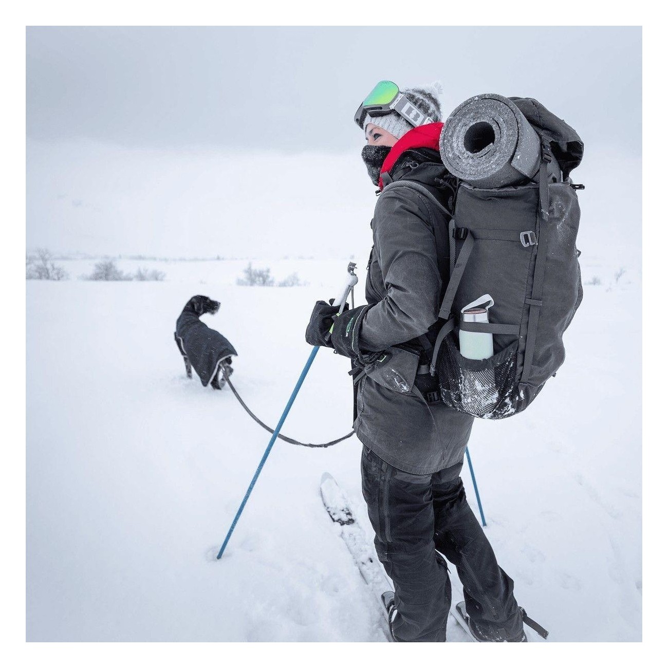 Thermosflasche Klunken 0.5L Schwarz - Ideal für Kånken Rucksack, Edelstahl - 7