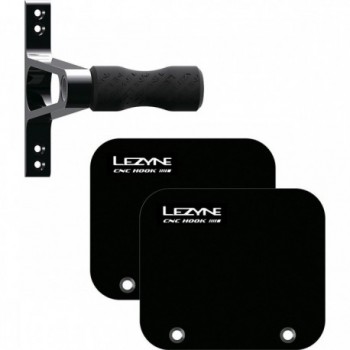 Lezyne CNC Aluminum Wheel Hook - Stylish and Durable Bike Wall Mount - 1