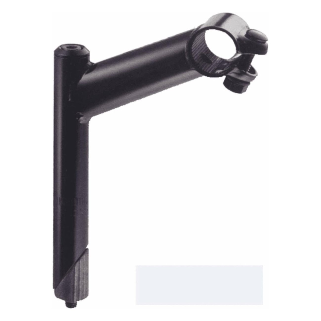 Tija de Manillar de Acero Negro 22.2x80mm con Inclinación 25° y Tornillo Ø25.4mm para Bicicletas Urbanas - 1