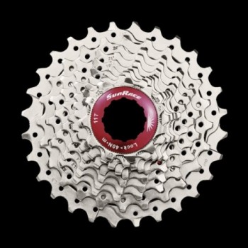 Cassette de carretera 11V 11/28 dientes de aluminio plata para Shimano - Sunrace - 1