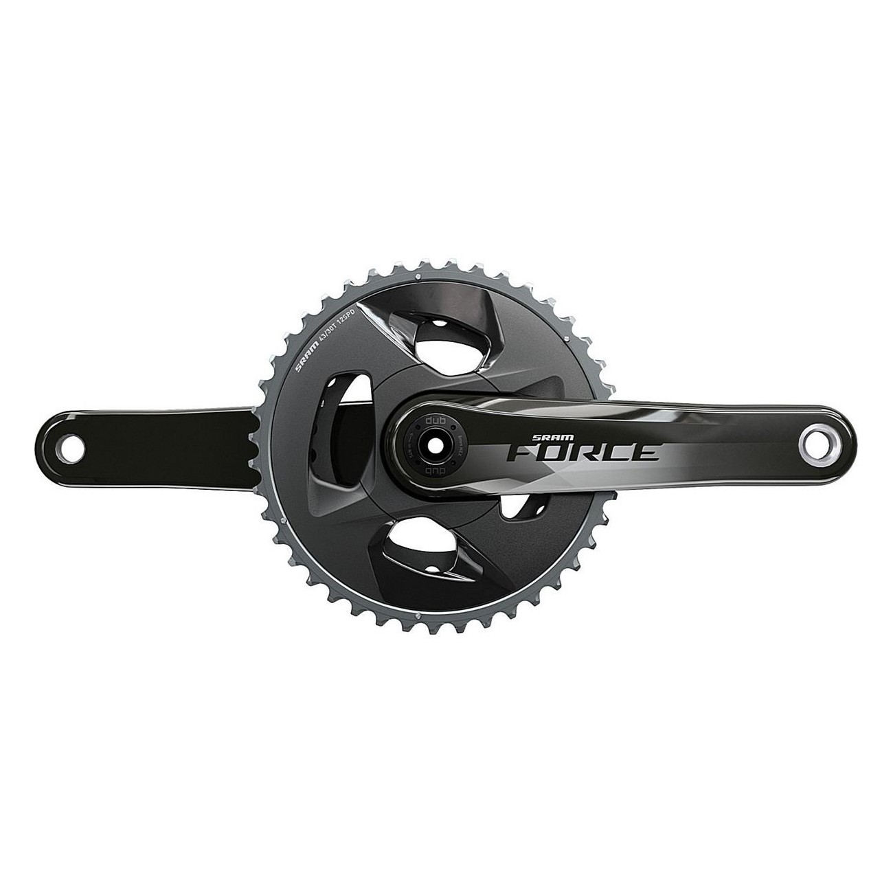 SRAM Force Wide Crankset 43/30t with X-Range Technology for Versatile Bikes - 1