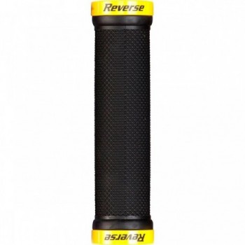 Puños Reverse Classic Lock-On Ø29mm x 130mm Negro-Amarillo para MTB - 1