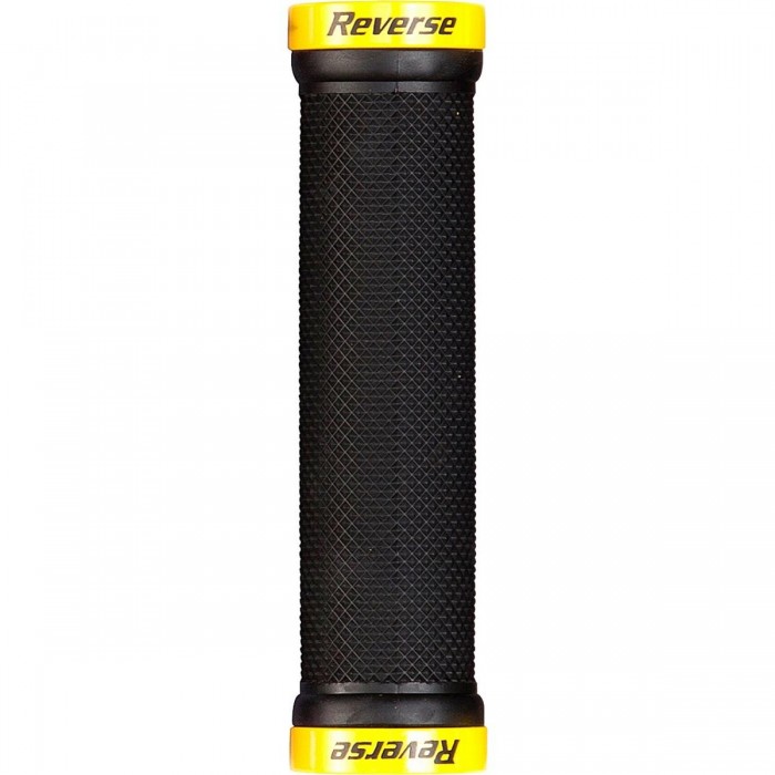 Manopole Reverse Classic Lock-On Ø29mm x 130mm Nero-Giallo per MTB - 1 - Manopole - 4717480154609