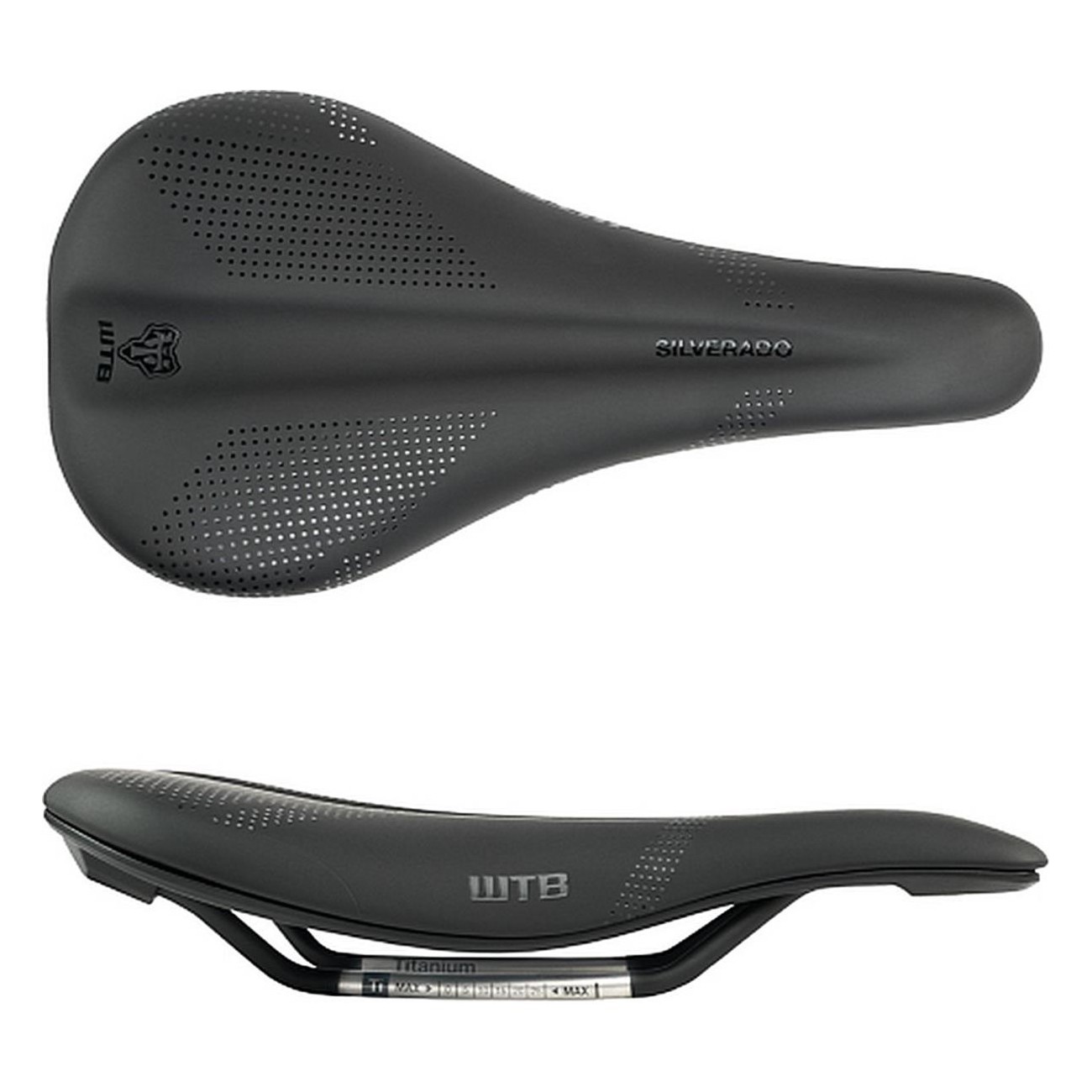 Selle Silverado 265 Medium en Acier Noir avec Technologie de Cartographie de Pression - 1