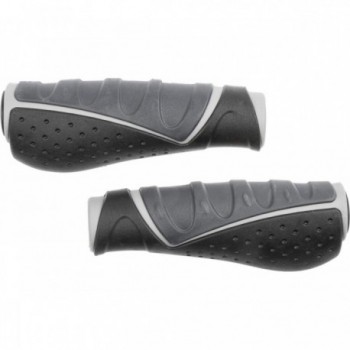 Ergogel D3 Bike Grips 130mm Black/Grey Non-Slip with Comfort Handle - 1