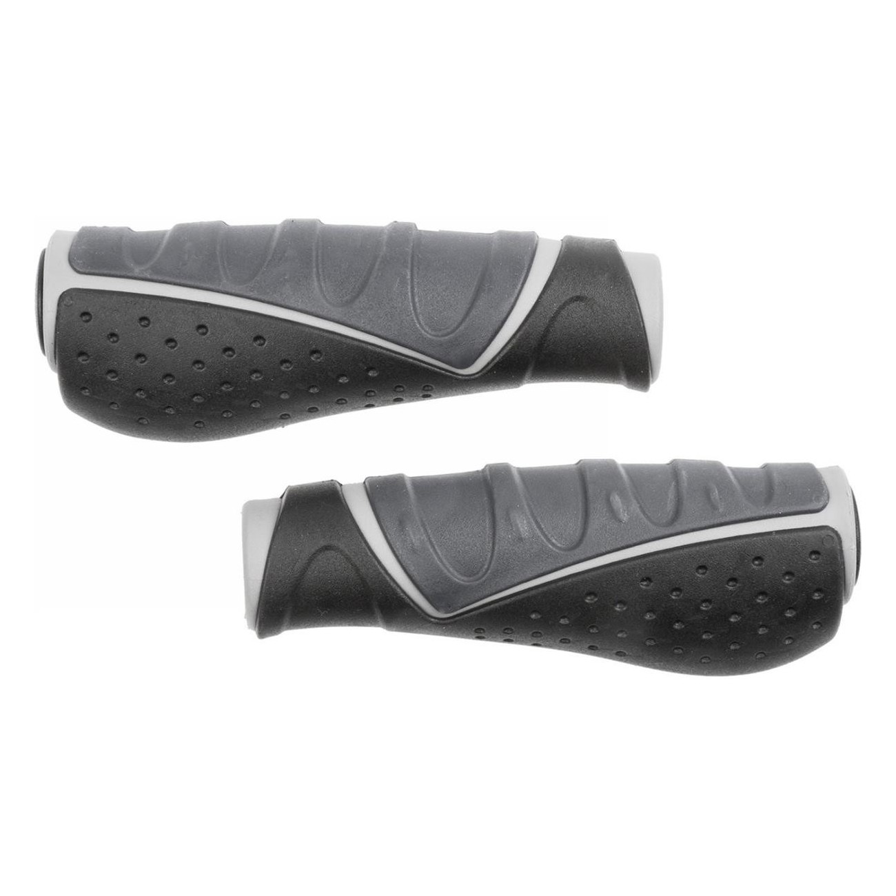 Ergogel D3 Bike Grips 130mm Black/Grey Non-Slip with Comfort Handle - 1