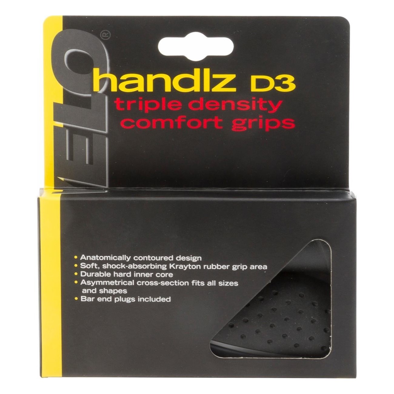 Puños Ergogel D3 para Bicicleta 130mm Negro/Gris Antideslizantes - 3