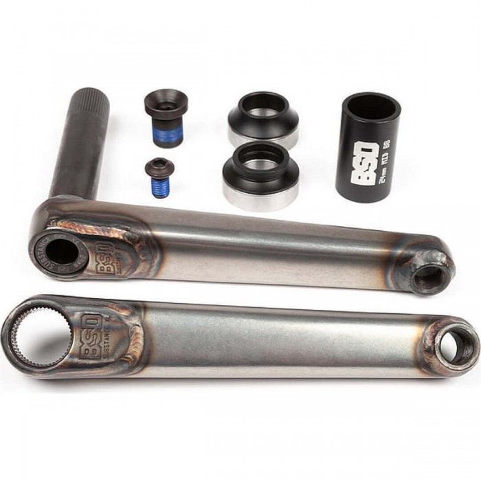 Substance Crank XL V2 175mm Gray CrMo Cranks for BMX Street and Park - 1