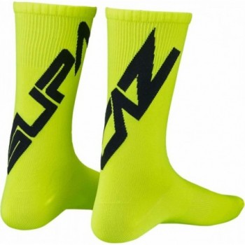 Chaussettes Respirantes SUPASOX TWISTED Jaunes en Nylon Taille M - SUPACAZ - 1