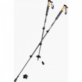 Silva Aluminum Trekking Poles with Cork Handles and Included Accessories - 1