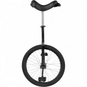 20' Black Matte Unicycle with Aluminum Rims and Adjustable Seat up to 120 kg - 1