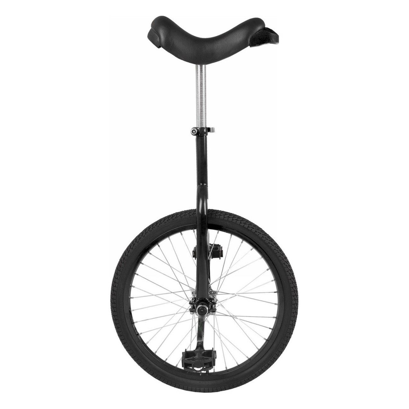 20' Black Matte Unicycle with Aluminum Rims and Adjustable Seat up to 120 kg - 1