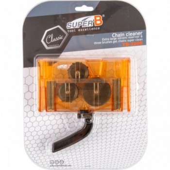 Limpiador de Cadenas SuperB TB-3208 Naranja para Bicicleta - Herramienta de Alta Calidad - 4