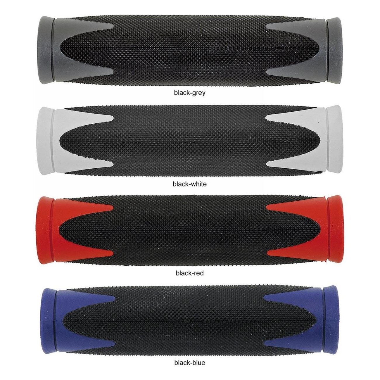 VELO 130mm Black/Blue Dual-Component Grips with Soft D2 Handle for Comfort - 2