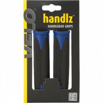 VELO 130mm Black/Blue Dual-Component Grips with Soft D2 Handle for Comfort - 3