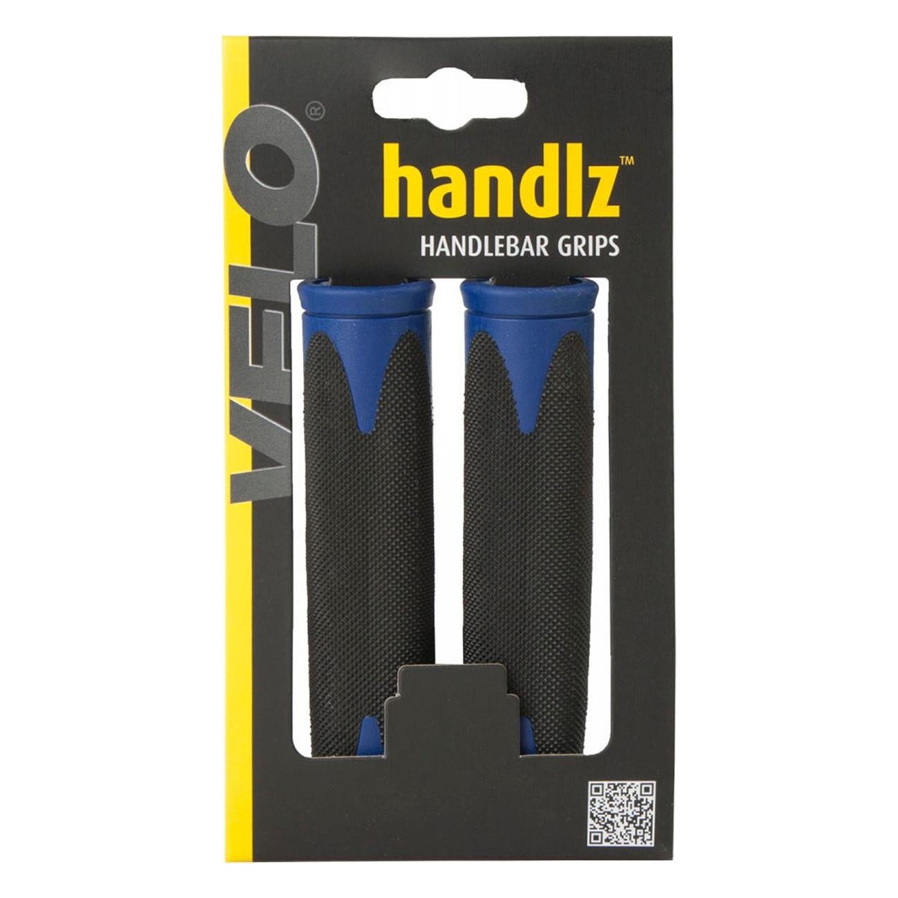 VELO 130mm Black/Blue Dual-Component Grips with Soft D2 Handle for Comfort - 3