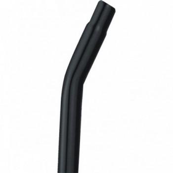 MVTEK BMX Freestyle Seatpost 25.4x350mm Black Steel with 15mm Offset - 1