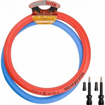 Kit Soulciccia 27,5x45mm Twin Full avec 2 Valves Tubeless - Set Complet - 1