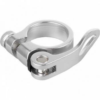 Collier de Selle en Aluminium 31,8 mm Argent avec Détachement Rapide - 1