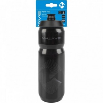 Borraccia M-WAVE 750 ml in Plastica Nera - 4 - Borracce - 0887539034214