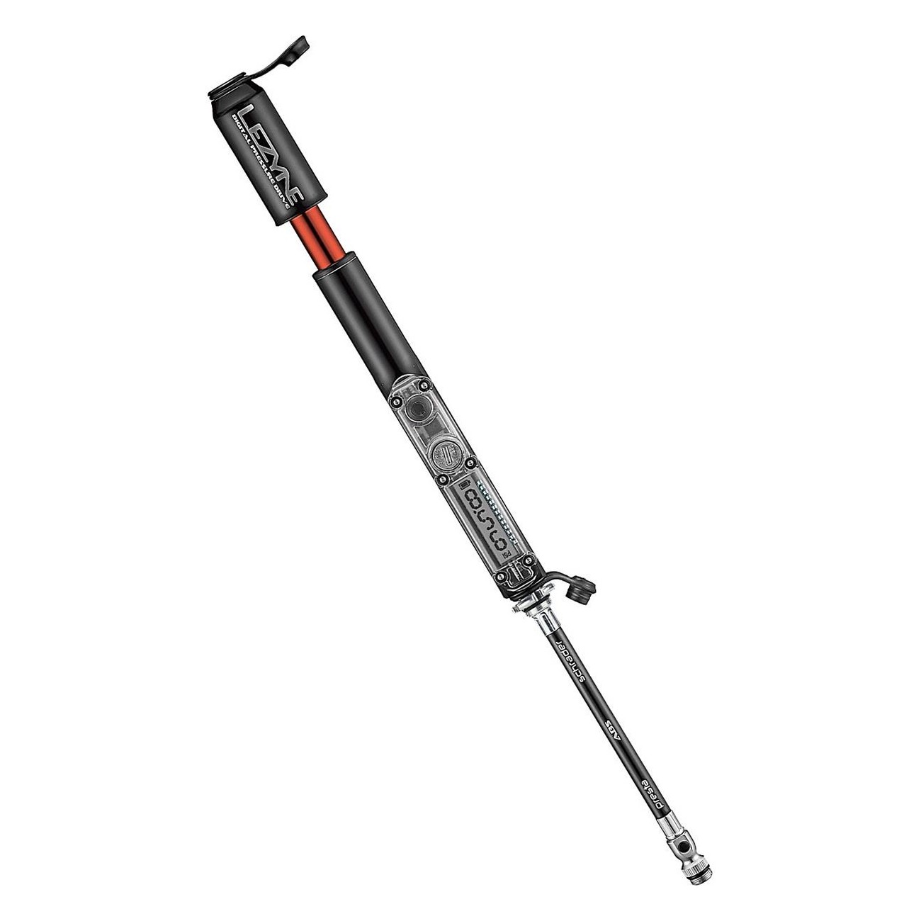 Lezyne Digital Manual Pump CNC, 120 PSI, 17 cm, Black - 3