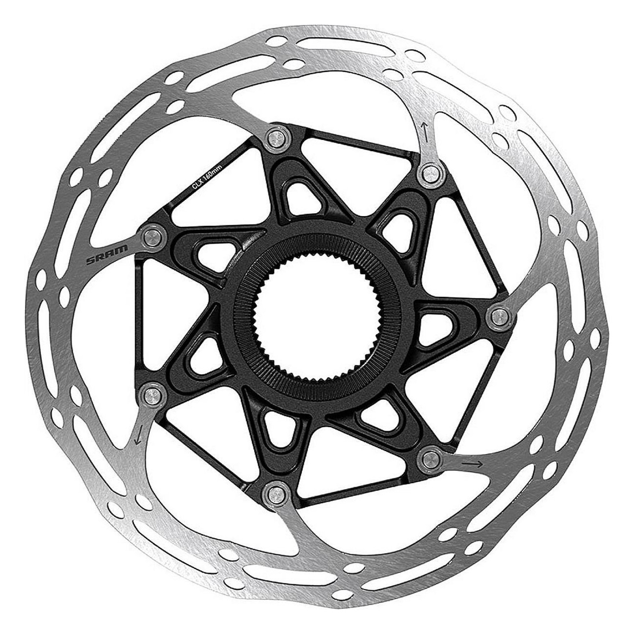 CenterLine X Rotor 160 mm Schwarz Rund - 2-Teile Centerlock Design für optimale Leistung - 1