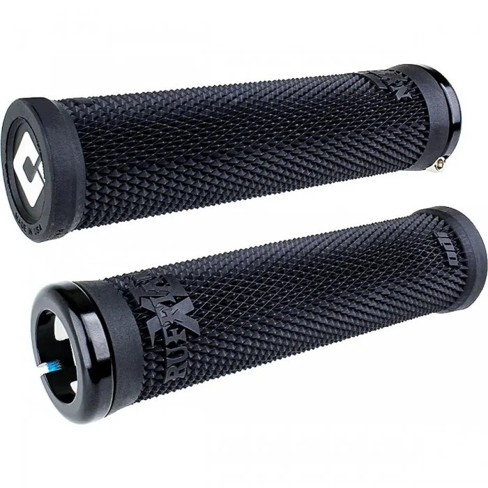 Empuñaduras Odi Grips Ruffian XL V2.1 Lock-On Negras 135mm para BMX y MTB - 1