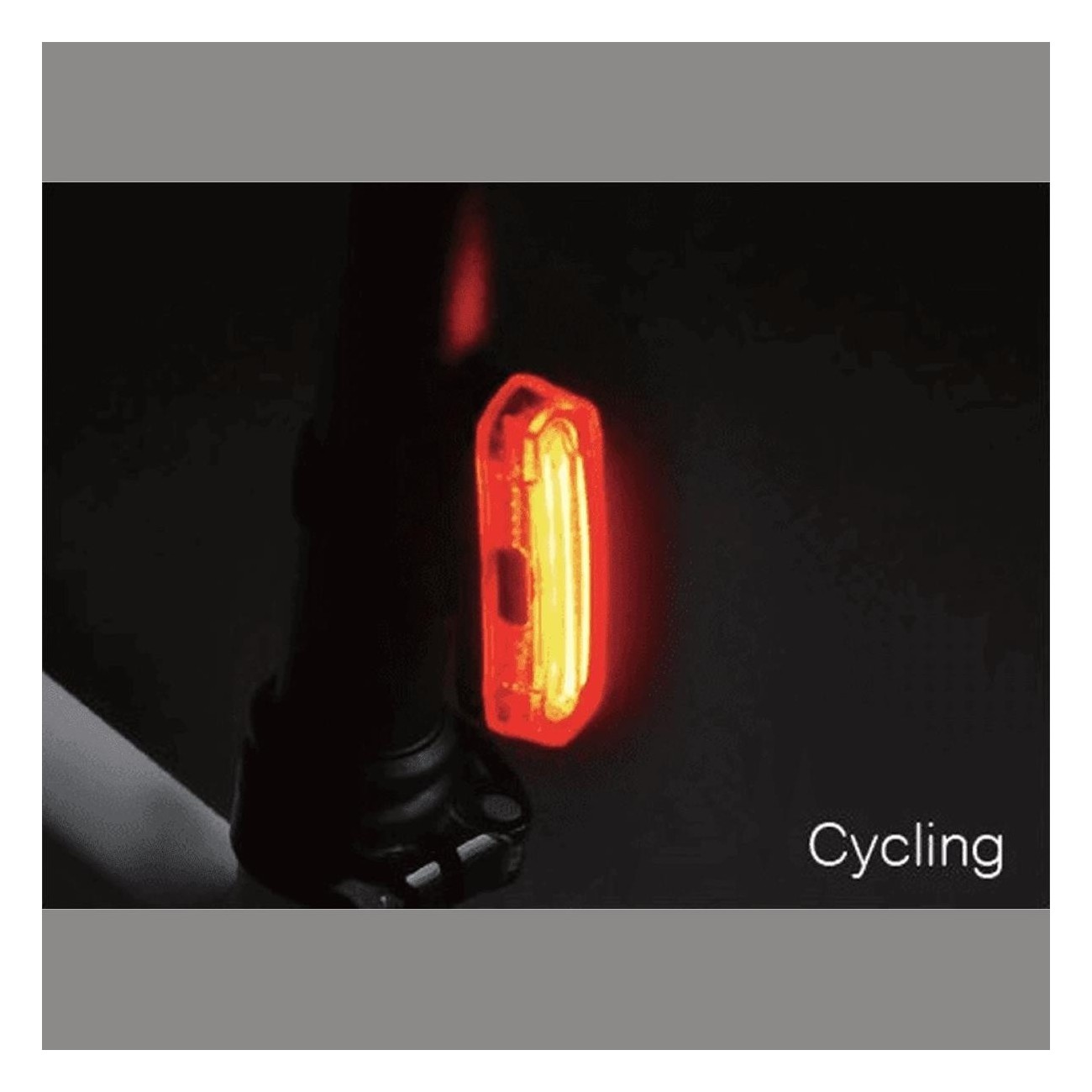 USB Rechargeable Rear Light B • RACE BRAKELIGHT 35 Lumen IPX4 with Brake Function - 2