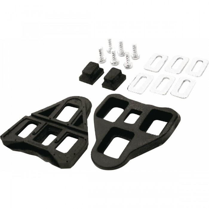 Black Nylon Delta Road Cleats Compatible with Look Delta System for Cycling - 1