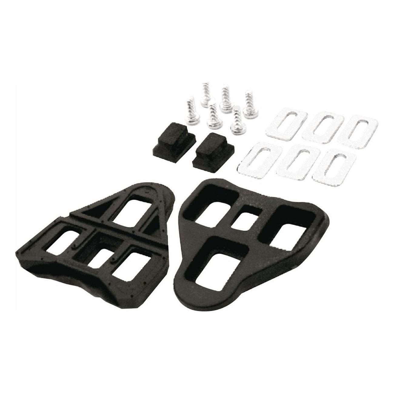 Black Nylon Delta Road Cleats Compatible with Look Delta System for Cycling - 1