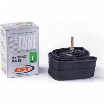 CST 26x1.90/2.125 Inner Tube with 40mm Regina Valve for Bicycles - 1