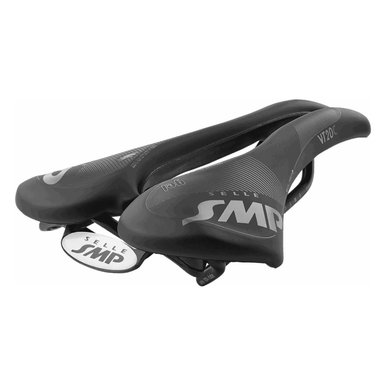 Selle VT20C Gel Noir pour Route, VTT et Triathlon - Confort et Polyvalence 144x255 mm - 1