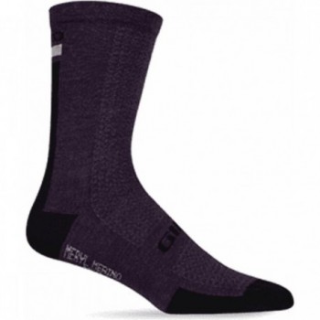 Chaussettes HRc Grip en Laine Mérinos Violet/Noir Taille 43-45 - 1